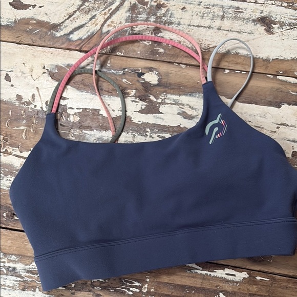 Peloton Blue Sports Bra Strappy Design - Picture 8 of 8